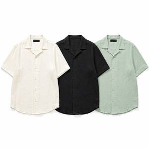 BLANC pure linen shirt bundle in white, black and sage green