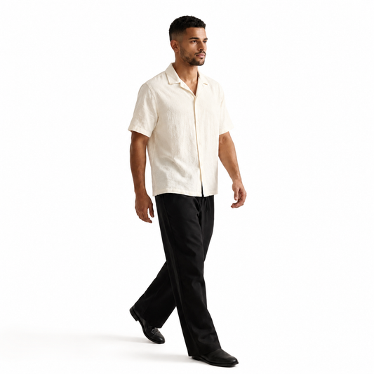 BLANC Linen Shirt — Off White