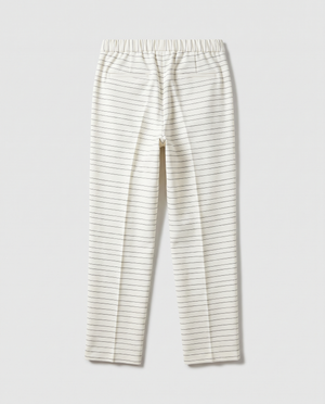 BLANC Horizontal Pinstripe Pants White - back