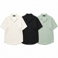 BLANC pure linen shirt bundle in white, black and sage green