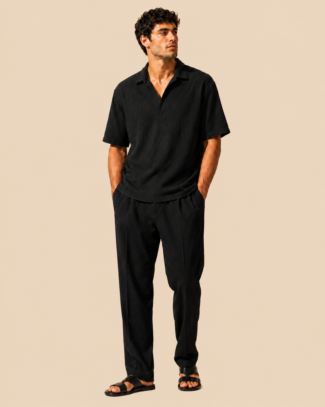 Blanc Ribbed Polo