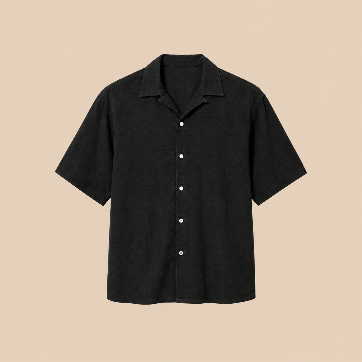 BLANC Linen Shirt — Black