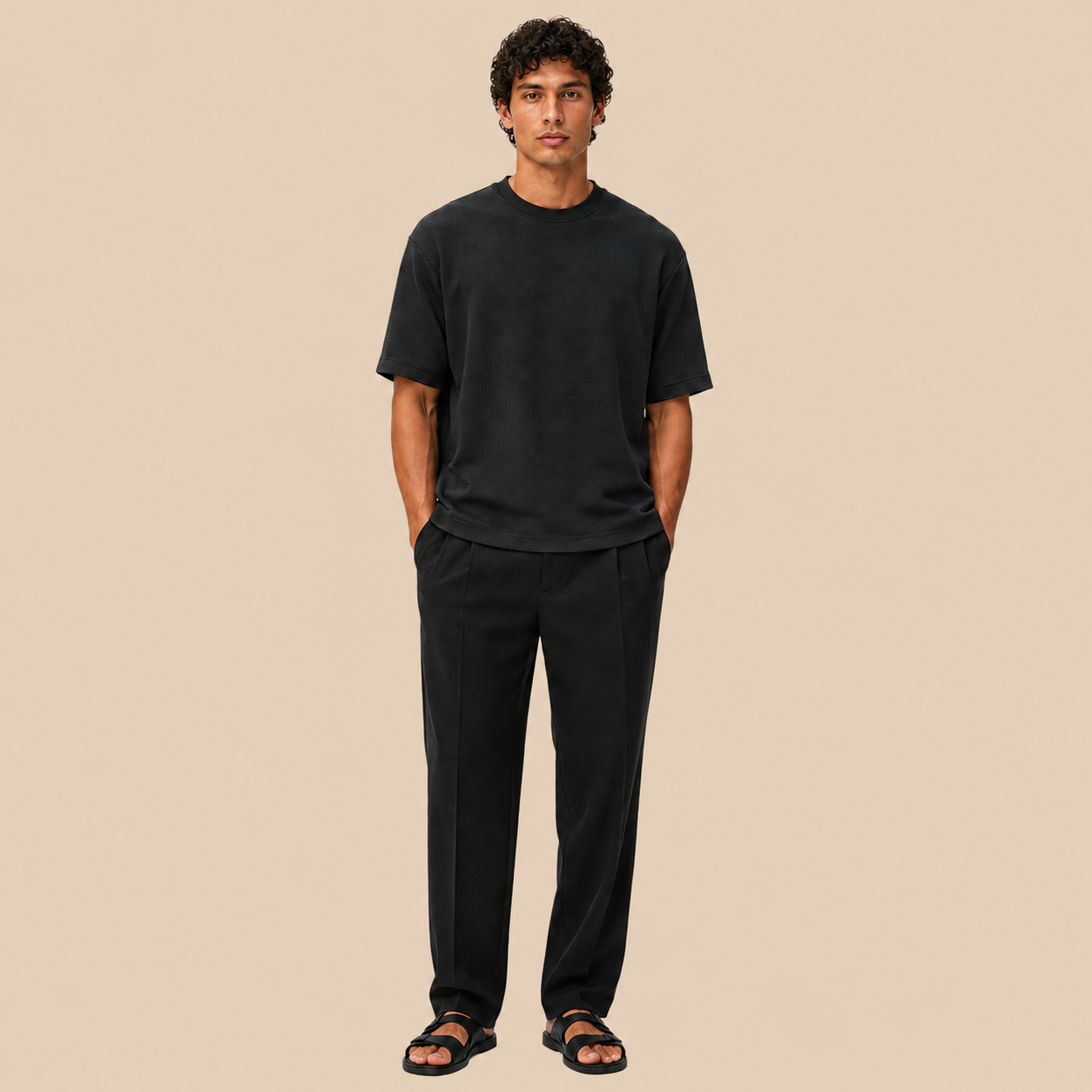 BLANC Relaxed Oversized T-Shirt — Black