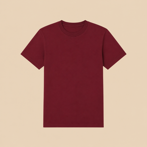 BLANC Women's Basic Tee Burgundy — product front