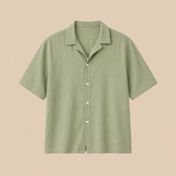 Blanc Linen Shirt Sage Green