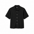 BLANC Linen Shirt — Black