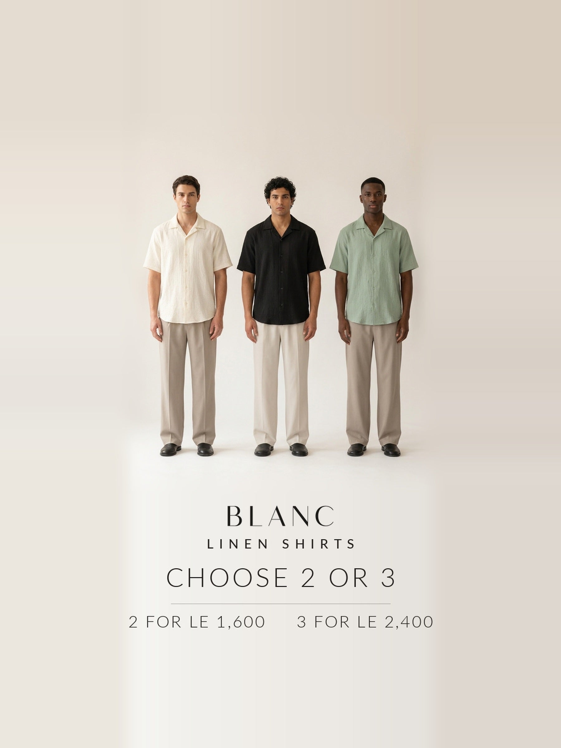 BLANC Linen Shirt Bundle - Choose 2 or 3