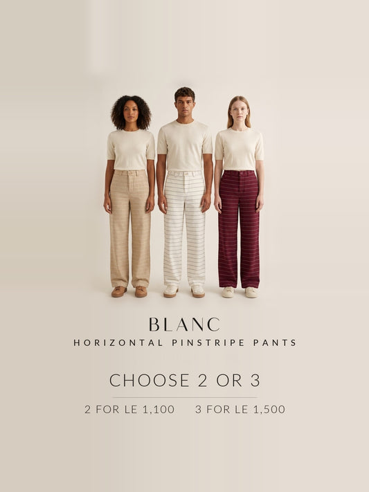 BLANC Horizontal Pinstripe Pants Bundle - Choose 2 or 3