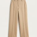 BLANC Horizontal Pinstripe Pants Beige - front