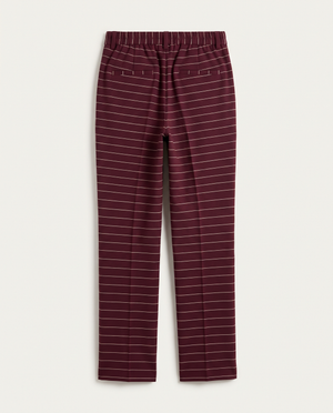 BLANC Horizontal Pinstripe Pants Burgundy - back
