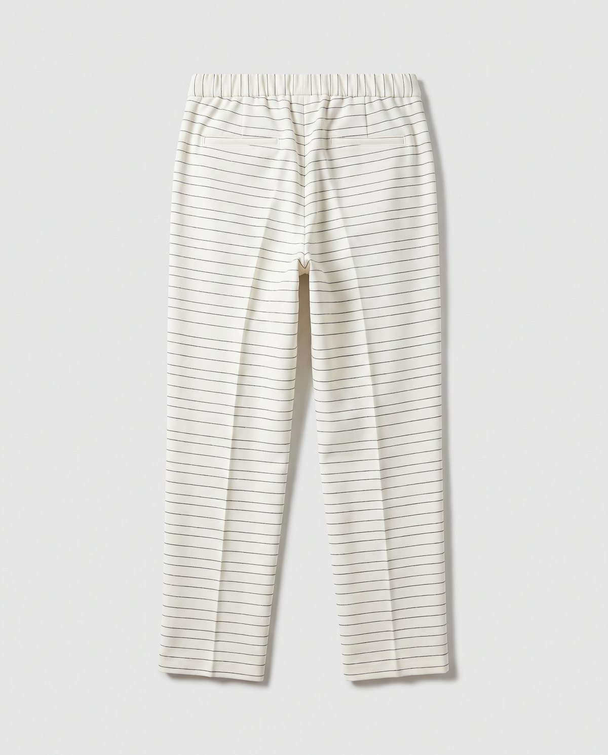 BLANC Horizontal Pinstripe Pants White - back