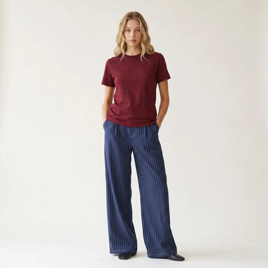 BLANC Unisex Basic T-Shirt — Burgundy
