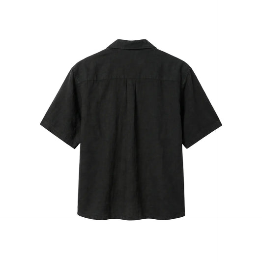 BLANC Linen Shirt — Black