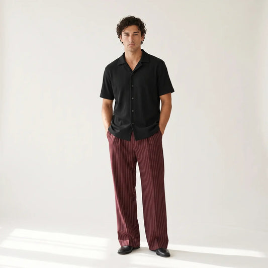 BLANC Linen Shirt — Black