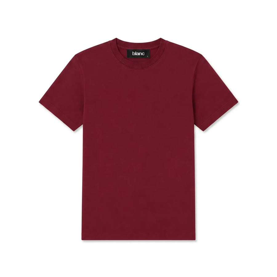 Basic T-Shirt — Burgundy