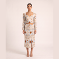 Mykonos Set — Ivory Print, square 1080x1080